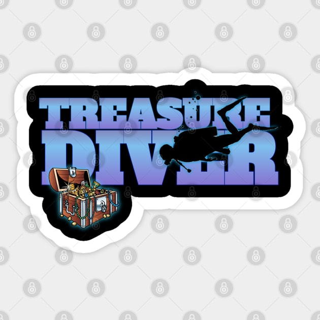 Treasure hunter designs Sticker by Coreoceanart